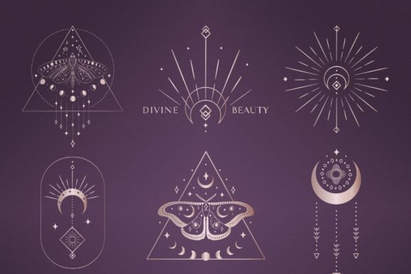 Download Divine Beauty Pre-Made Logo Design. Moon - Logo design Collection