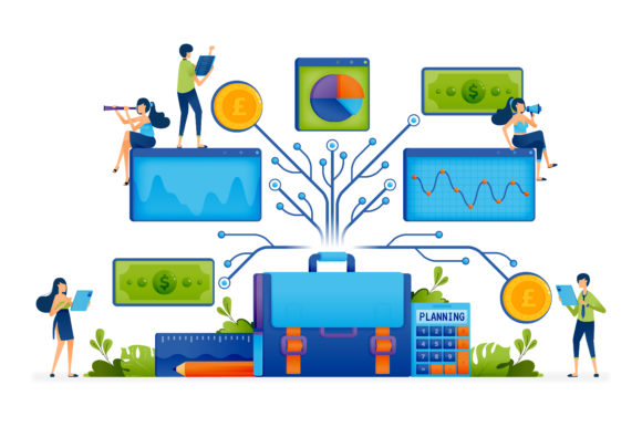 Download Vector of Integrated Connected Financial - Integrated Collection