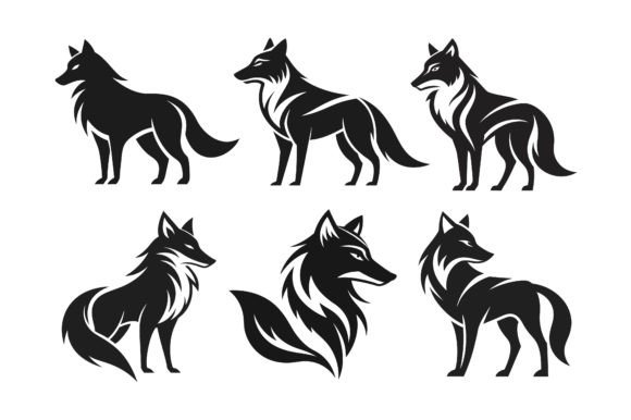 Download Sleek Minimalist Wolf Logo Design - Logo design Collection