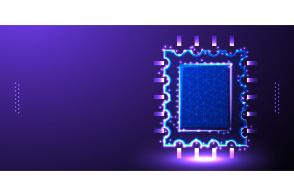 Download Integrated Circuit Low Poly Wireframe Ve - Integrated Collection